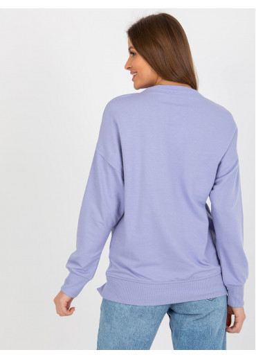 Fialová basic mikina