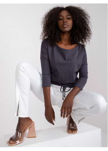 Grafitovo sivá mikina