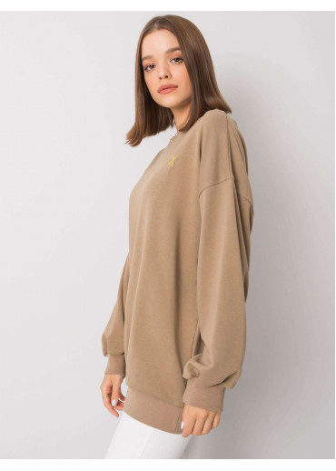 Béžovo hnedá mikina