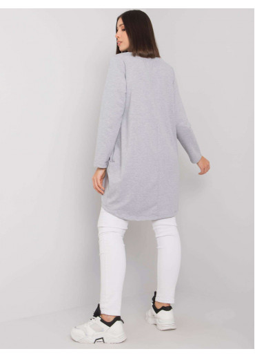 Sivá tunika s potlačou