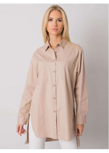 Béžovo hnedá košeľa