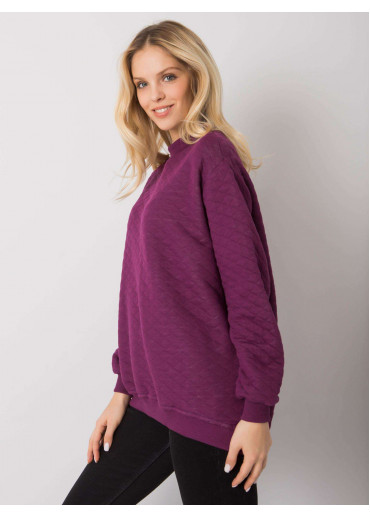 Fialová dámska mikina