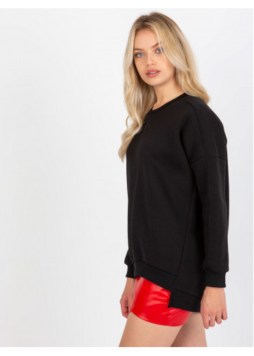 Čierna dámska mikina