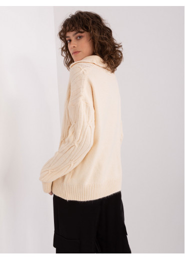 Béžovo hnedý pulóver