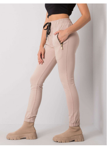 Béžovo hnedé tepláky