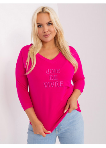 Fuchsiovo ružové tričko