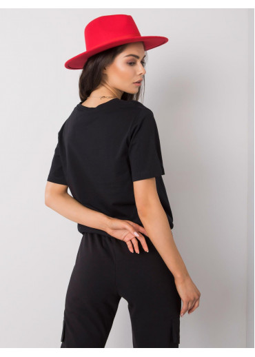 Čierne bavlnené tričko
