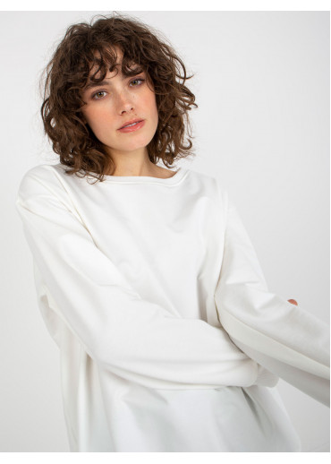 Smotanovo biela basic mikina