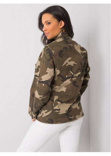 Khaki zelená maskáčová bunda