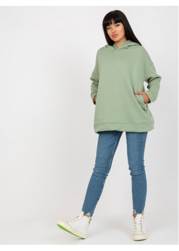 Zelená oversize mikina