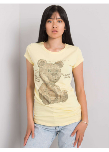 Žlté bavlnené tričko