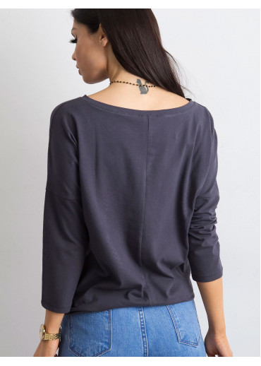 Grafitovo sivá mikina