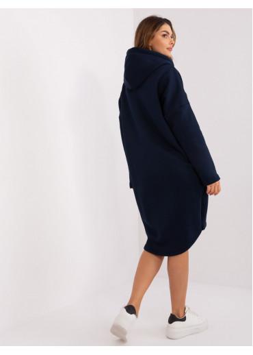 Modrá predĺžená mikina