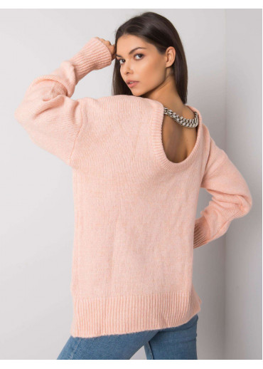 Púdrovo ružový pulóver