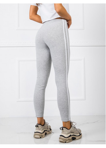 Sivá legíny s lampasmi