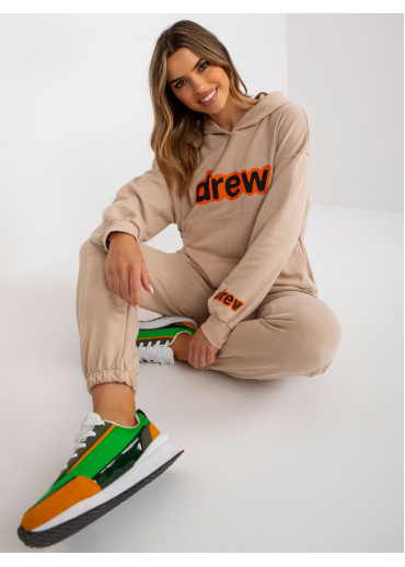 Béžovo hnedá tepláková súprava