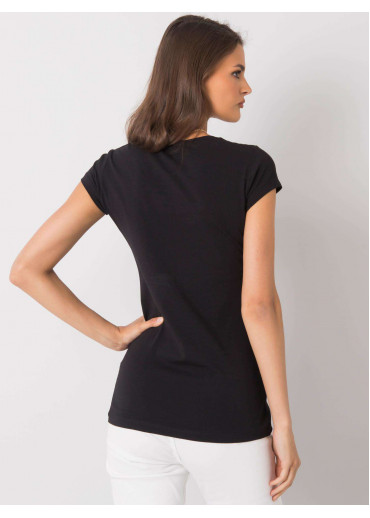 Čierne bavlnené tričko