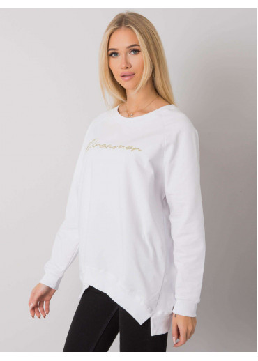Biela basic mikina