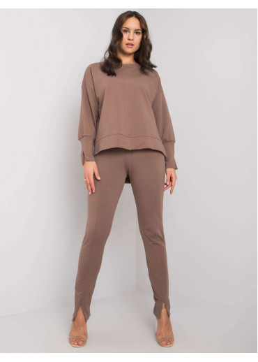 Hnedá tepláková súprava