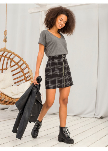 Tmavosivé dámske tričko