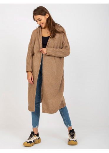 Béžovo hnedý kardigán
