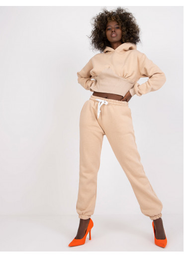 Béžovo hnedá tepláková súprava