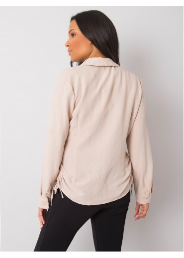 Béžovo hnedá dámska košeľa