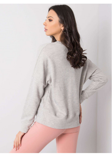 Svetlosivá bavlnená mikina