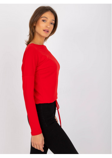 Červené tričko s dlhým rukávom
