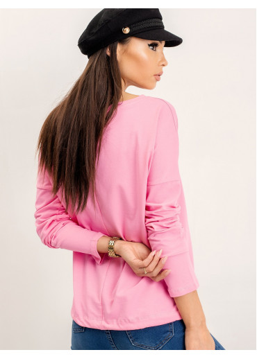 Ružové tričko s dlhým rukávom
