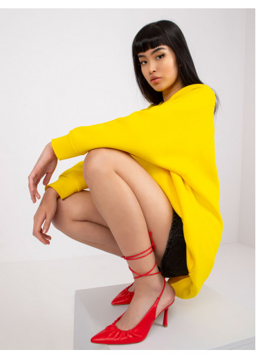 Žltá oversize mikina