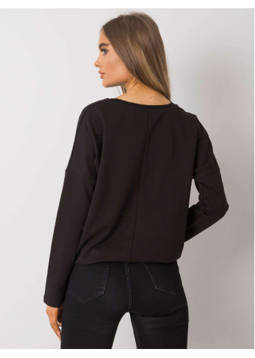 Čierne tričko s dlhým rukávom