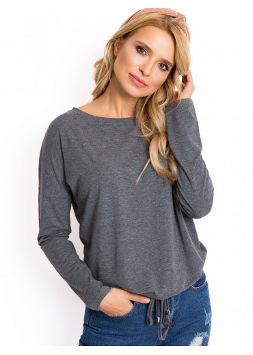 Tmavosivé tričko s dlhým rukávom