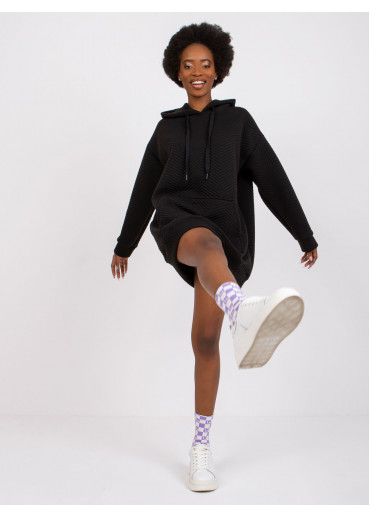 Čierna predĺžená mikina