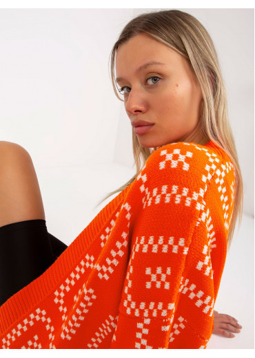 Oranžový kardigán
