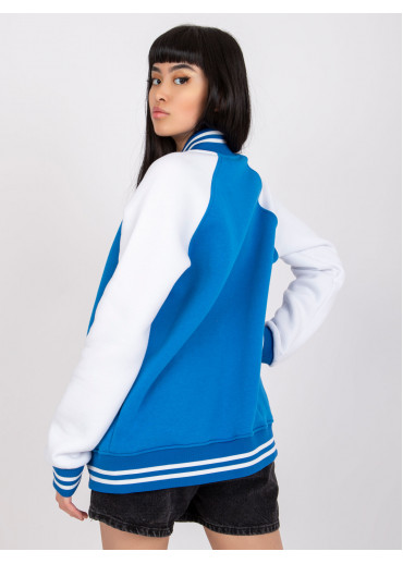 Modrá baseballová mikina