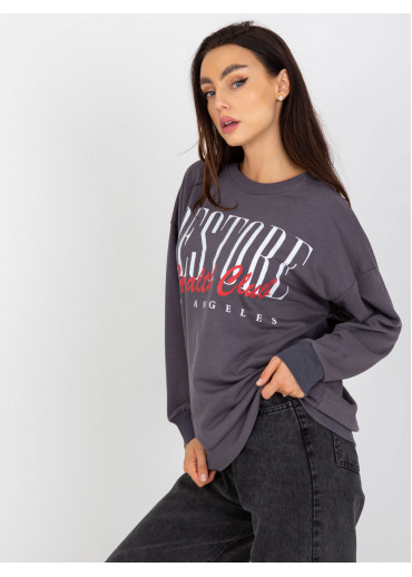 Tmavosivá basic mikina