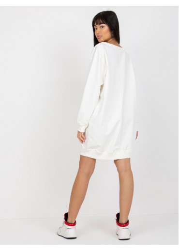 Smotanovo biela mikina USA