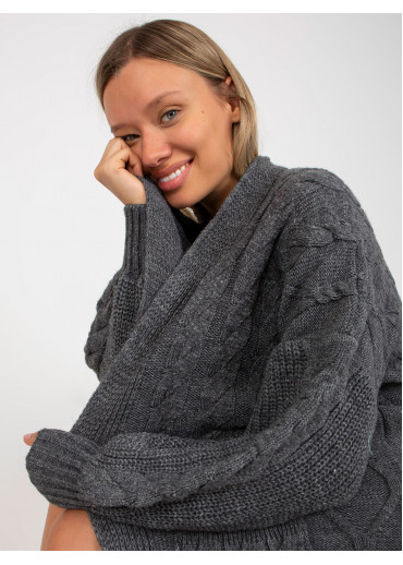 Tmavosivý kardigán