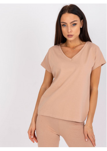 Hnedé basic tričko