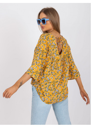 Žltá kvetovaná blúzka