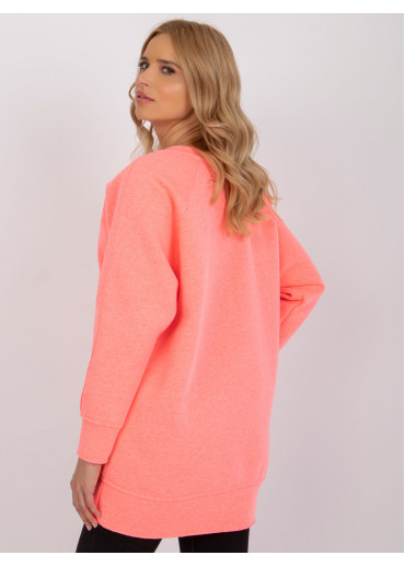 Neónovo ružová oversize mikina