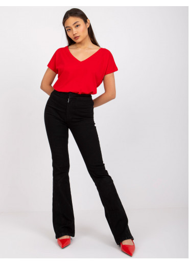 Červené basic tričko