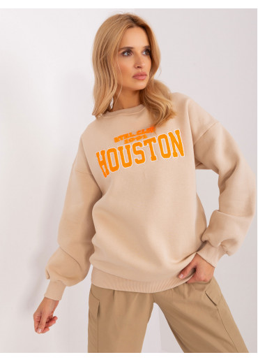 Béžovo hnedá mikina