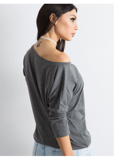 Tmavosivé tričko s dlhým rukávom