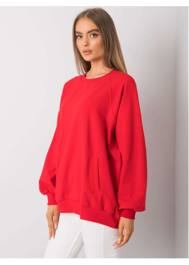 Červená basic mikina