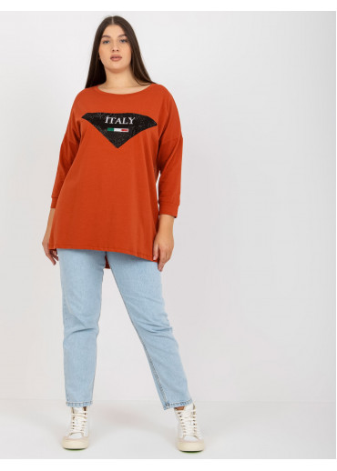 Karamelovo hnedé tričko Italy