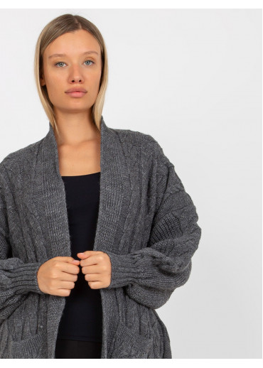 Tmavosivý kardigán