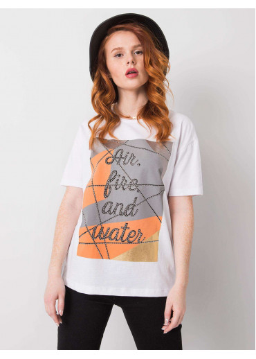 Biele bavlnené tričko