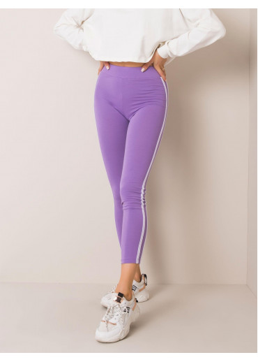 Fialové legíny s lampasmi